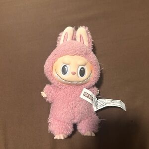 Labubu bag charm- real- leche berry